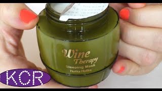 Красота с ПЕРВОГО нанесения - Wine Therapy Sleeping Mask White Wine Holika Holika - Видео от KoreanCosmeticsReview