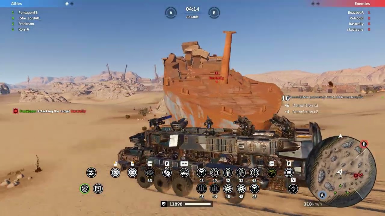 Crossout Levi CW L0V3 vs YTU