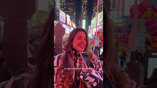 Cantando minha canção “Permita que eu Te veja” na times square 🤍🥹