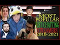 Popular Just Chatting streamers 2018-2021
