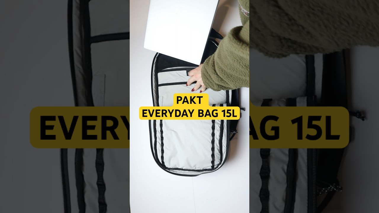 Pakt Everyday Bag 15L (pack with me) - YouTube