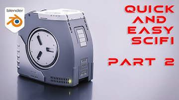 QUICK and EASY scifi modelling and rendering in Blender Part 2 - Hardops tutorial