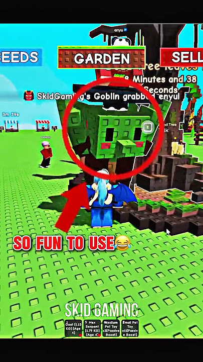 New GOBLIN pet is So Fun to Use💀#growagarden #fypシ #shorts #viral