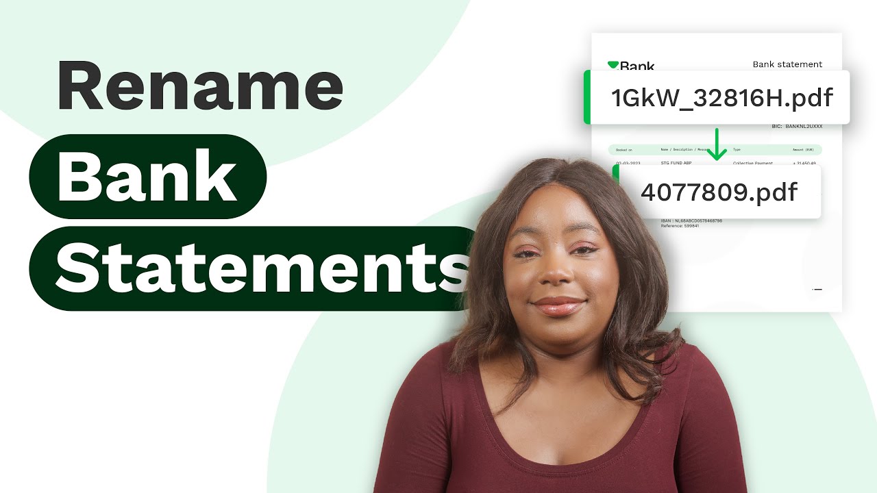 How to Rename PDF Bank Statements in Bulk Based on Content - YouTube