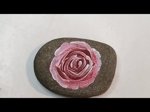 Live 🔴 Steine mit Acrylfarbe bemalen - Rosen - YouTube