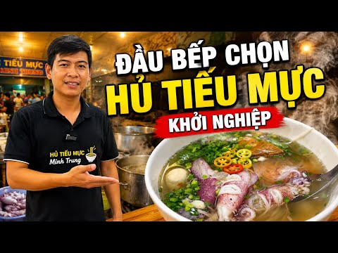 Ngỡ Ngàng Với Đầu Bếp Ra Làm Chủ Quán Lại Chọn Bán Hủ Tiếu Mực Suốt Gần 5 Năm 