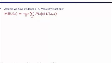 Lecture 17: Decision Networks and Value of Perfect Information