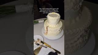 You Need To See How This Couple Surprised Their Wedding Guests…@Contentbykenzie On Ig #Viral #Cakes