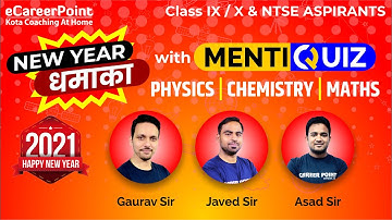 New Year Dhamaka with Menti- quiz | Class 9 & 10 | Expert Faculty | Career Point- NTSE