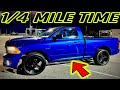 Stock RAM 1500 5.7L HEMI Quarter Mile Drag Strip Time