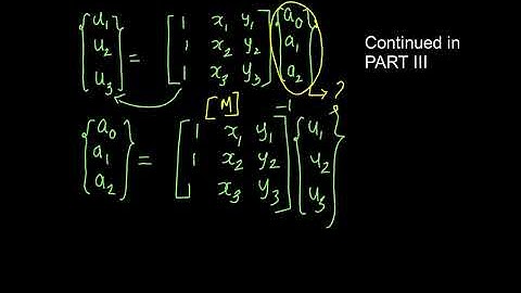 Shape Functions of a Constant Strain Triangular Element (CST) PART 2