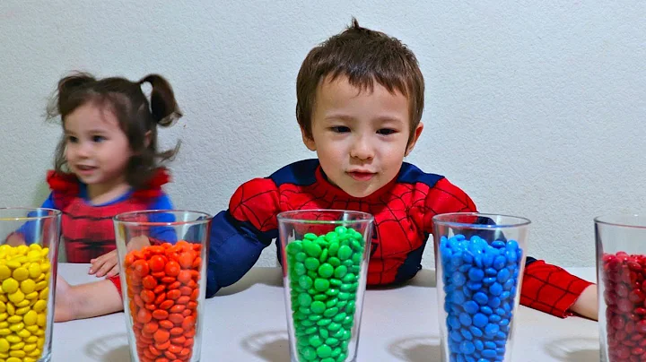 Learn Colors with M&M Candy and Color Ball for Children