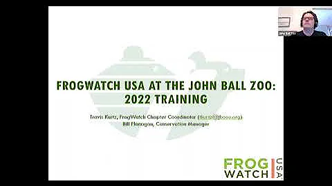 FrogWatch USA 2022 Virtual Training