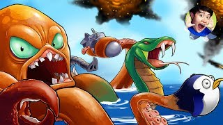 병맛 문어 머가리 출동!! 도.시.파.괴. 가즈앙~!! - 옥토겟돈(Octogeddon) - 겜브링(GGAMBRING)