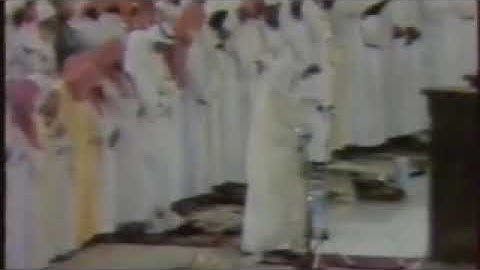 من الاية 15 الى اخر سورة الاحزاب تلاوة الشيخ علي جابر في الحرم المكي من تراويح ليلة 22-9-1406