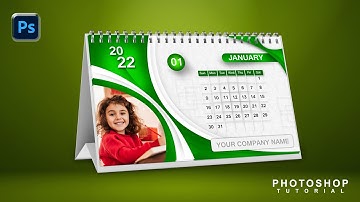 How To Design Desk Calendar 2022 In Photoshop | Free Calendar Template