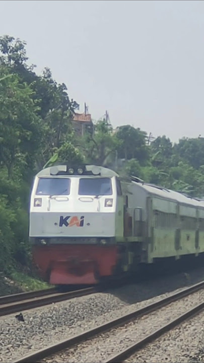 #shorts | Kereta Api Serayu Berjalan Langsung Di Sinyal Masuk Stasiun Andir!