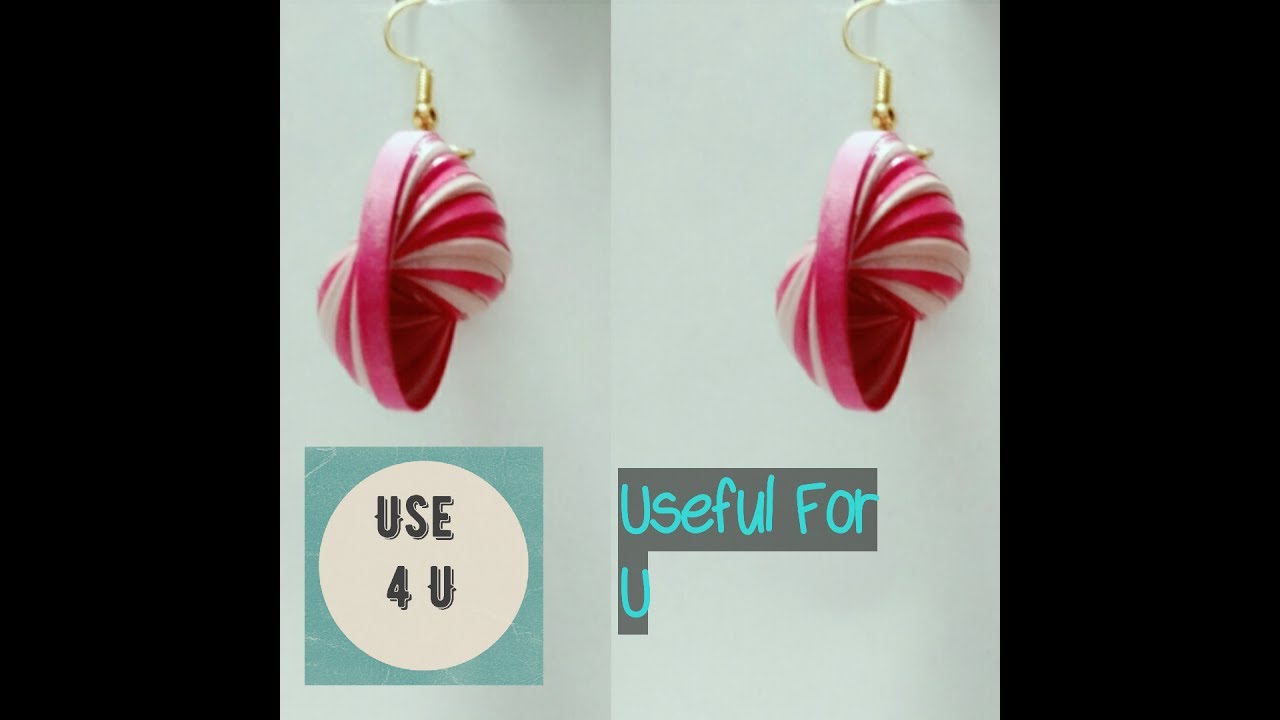 how to make quilling earrings how to make earrings at home