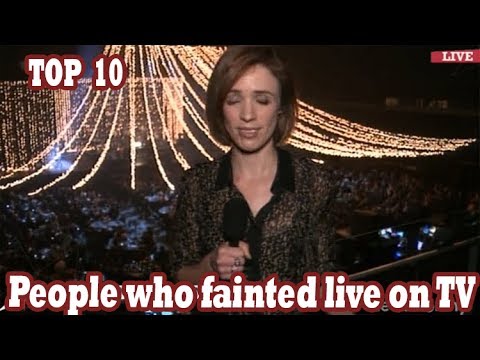 TOP 10 people who fainted live on TV (passing out on TV)