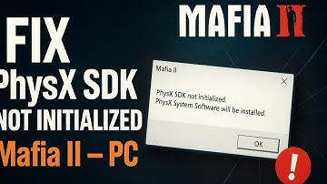 How to Fix Mafia 2 PhysX SDK Not Initialized Problem 2025 (Fast & Easy Guide)