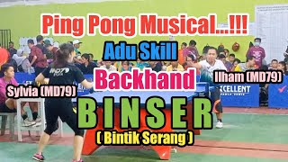 PINGPONG MUSICAL...!!! Adu Skill Backhand \