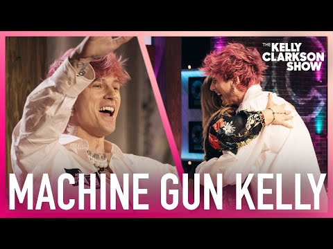 Machine Gun Kelly Crashes Kelly Clarkson's Birthday Party On HIS Birthday (And Forgot His Shoes)