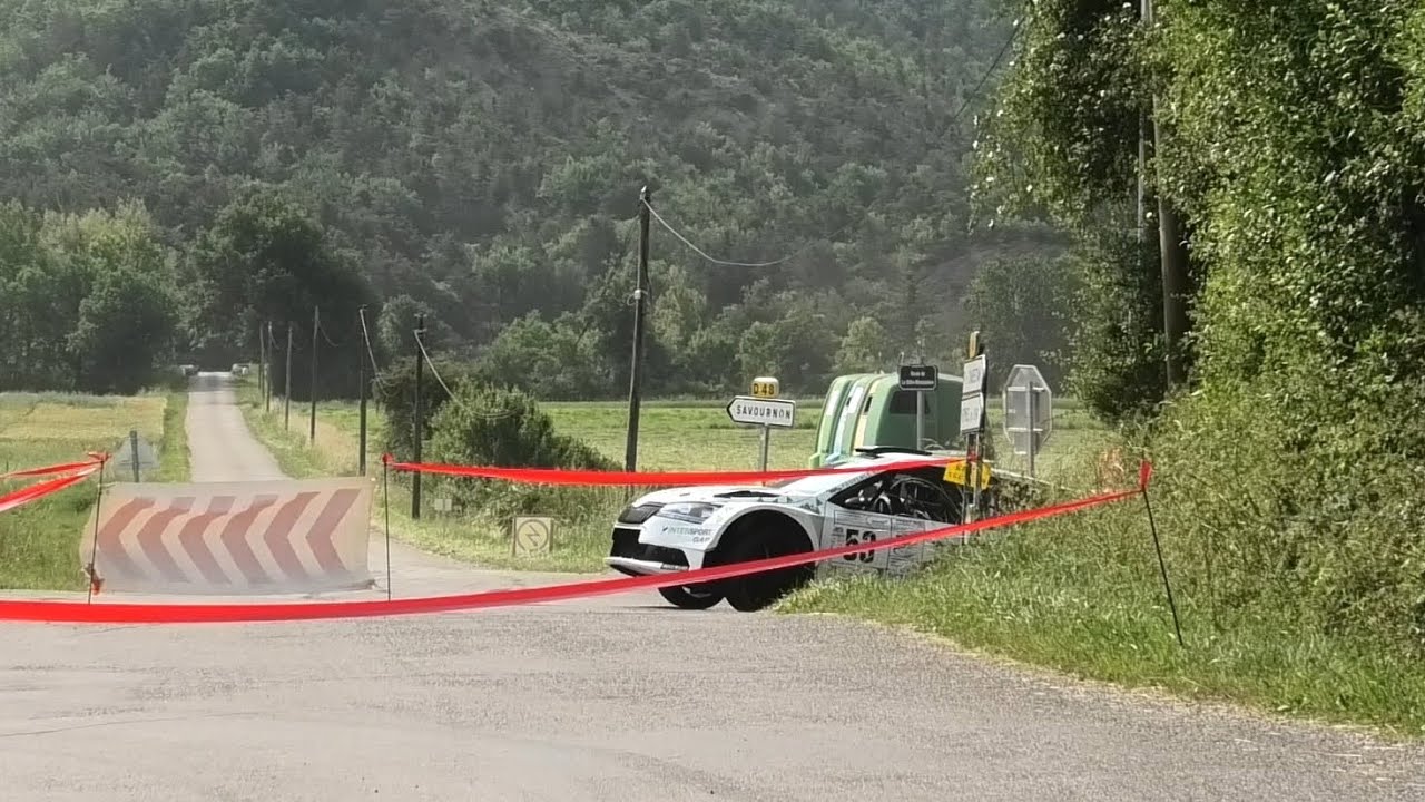 Rallye du laragnais 2025 crash and show  by rallye sub