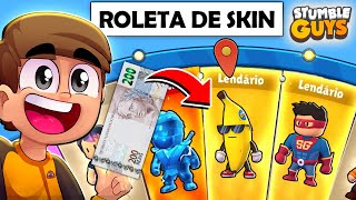 GASTEI 200 REAIS 🤑 PRA TENTAR AS SKINS NOVAS E ESPECIAIS NO STUMBLE GUYS