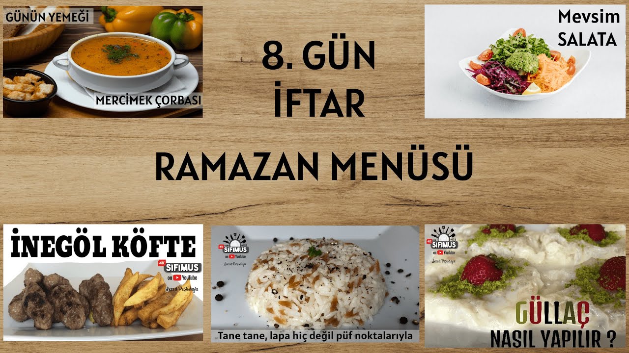 2021 RAMAZAN İFTAR MENÜSÜ ÖNERİSİ  (30 günlük) ✔ #8.Gün YEMEK TARİFLERİ
