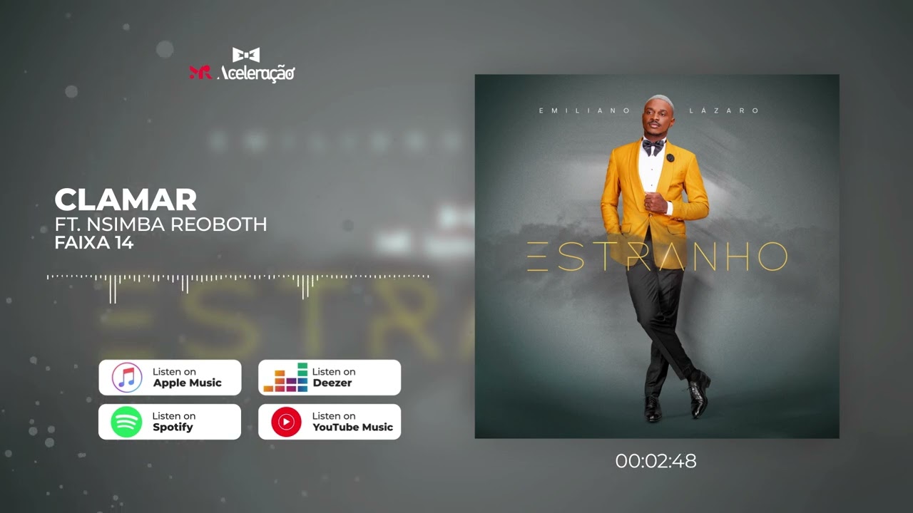 Watch Emiliano Lázaro - Clamar ft Nsimba Reoboth (Official Audio) on YouTube Watch Emiliano Lázaro - Clamar ft Nsimba Reoboth (Official Audio) on YouTube