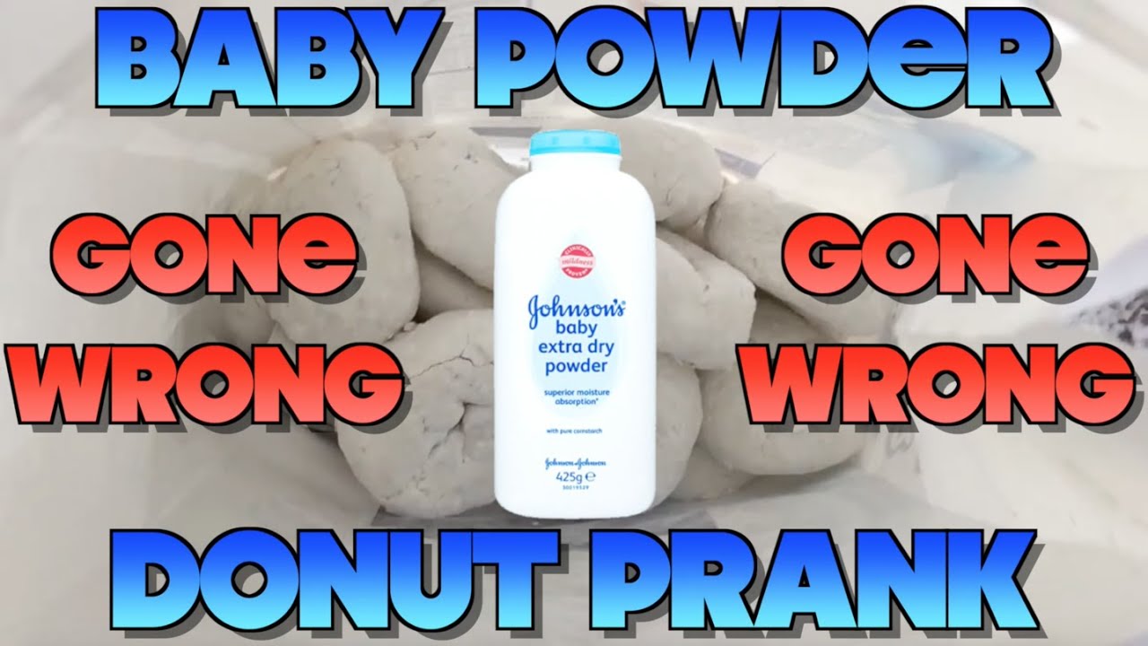 BABY POWDER DONUT PRANK GONE WRONG! YouTube
