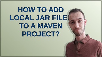 How to add local jar files to a Maven project?