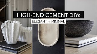 HIGH-END CONCRETE DIY DECOR HACKS (vase, vintage pottery, modern trays) screenshot 5