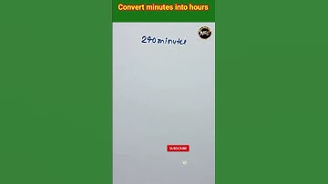 Convert minutes into hours | Math Trick #shorts #maths #quick #shortvideo
