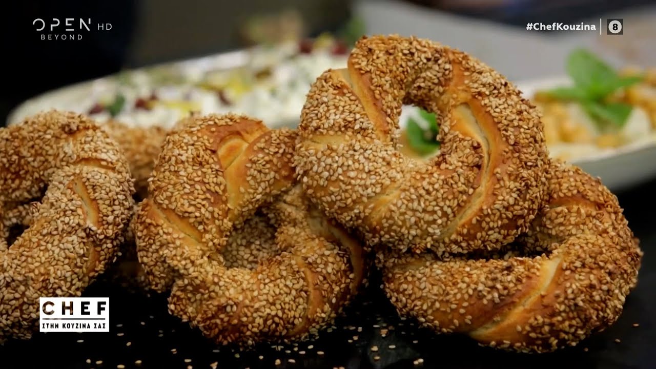 Συνταγή για αφράτα σουσαμένια κουλούρια από τον Βαγγέλη Δρίσκα | OPEN TV