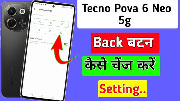 Tecno pova 6 neo 5g me back button kaise change kare // how to system navigation in tecno pova 6 neo