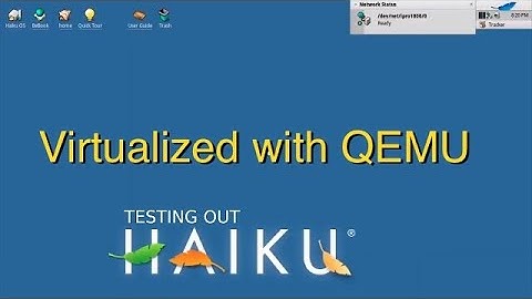 Haiku OS QEMU KVM Test With Pop!OS On My Ryzen5 2500U Mini PC (September 3rd 2022)