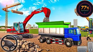 Town Road Builder Excavator Trucks - Real Construction Simulator 3D - Android GamePlay screenshot 3