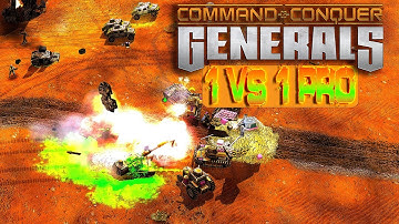 1v1 Pro - Best USA Player - C&C Generals - Insane USA vs GLA - Gambler vs Squaak - HALL OF FAME