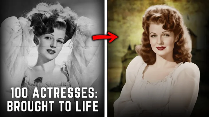 100 Famous Actresses of Hollywood's Golden Era Brought to Life (1930-1959)