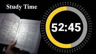 52 Minute 45 Second Timer Countdown 🔔 || Study Time || Deep Focus || Pomodoro Timer