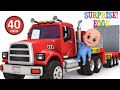 Car Loader Trucks | Cars toys videos, police chase, fire truck - Surprise eggs - Jugnu Kids