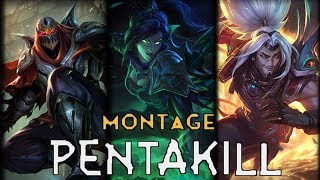 Pentakill Montage #56 (Yasuo, Vayne, Zed,.. ) | League Of Legends Mid