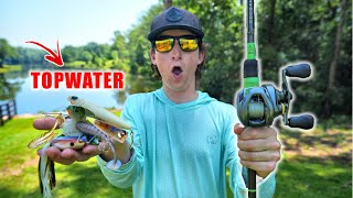 Fishing With EVERY Topwater Bait (Insane Blowups)