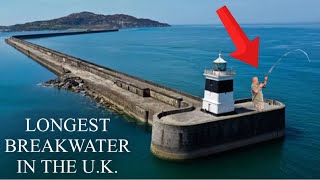 I FISHED the LONGEST BREAKWATER in the U.K.  Sea Fishing in North Wales