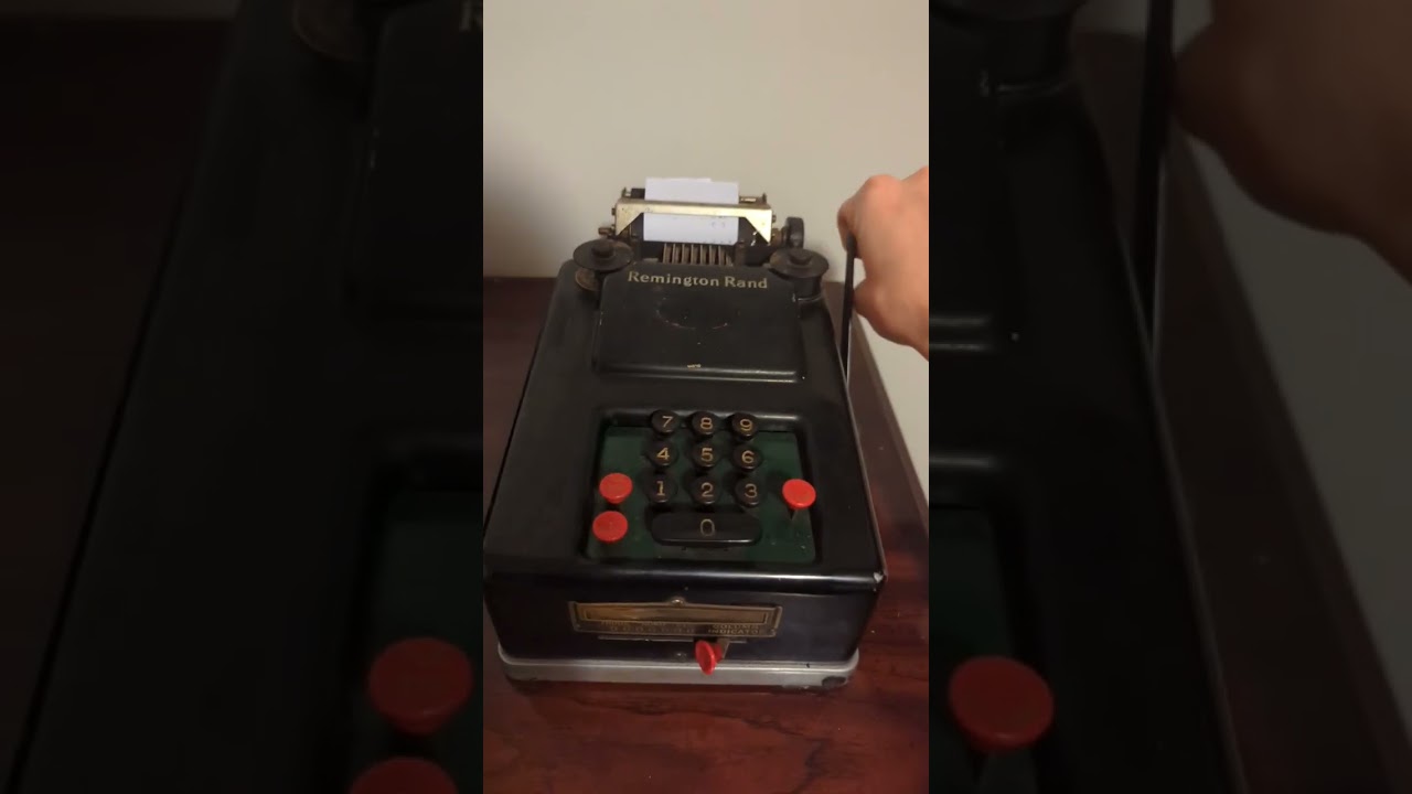 1930s Remington adding machine. calculator from 100 years back!!!