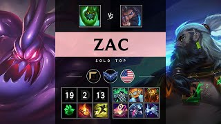 Zac Top vs Udyr - NA Diamond Patch 25.21