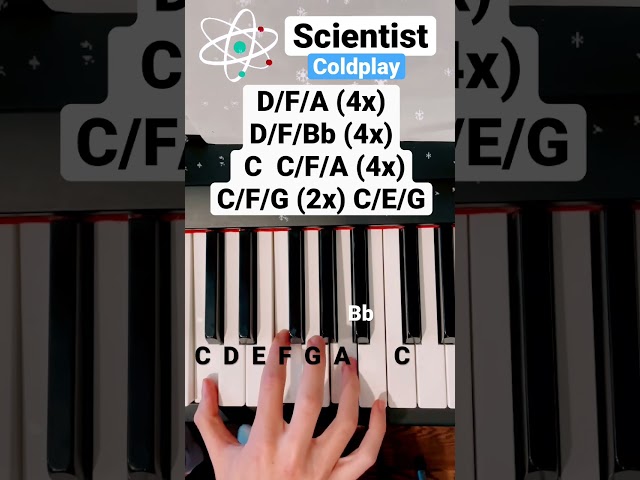 Scientist by Coldplay 🧬🧑‍🔬Piano Tutorial 🎹 | #coldplay #piano #pianotutorial #scientist class=