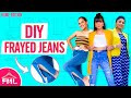 👖😮 LIT| DIY Frayed Jeans Makeover Challenge ft. @Aanchal | Recreating Sherry Shroff's Look