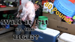 Attempting to Cook an 80 lb Pig in my BGE XXL!